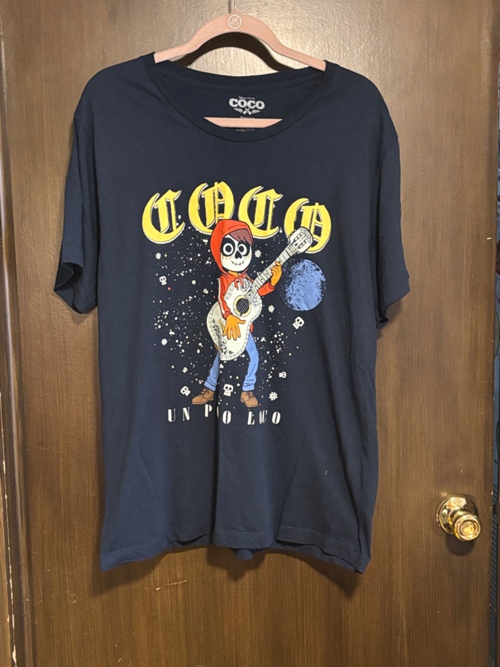 COCO Graphic Tee - Navy with Yellow & Red Guitar